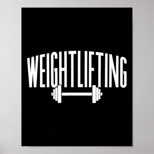Gewichtheffen Gym Lift Workout Poster (Voorkant)
