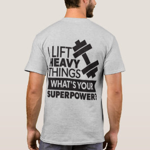 Gewichtheffen - Ik til zware dingen op - Super Pow T-shirt