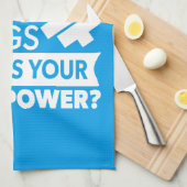 Gewichtheffen - Ik til zware dingen op - Superpowe Theedoek (Quarter Fold)