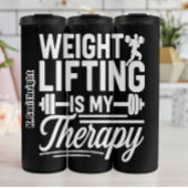 Gewichtheffen is mijn therapie thermosbeker