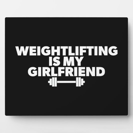 Gewichtheffen is mijn Vriendin - Funny Workout Fotoplaat (Voorkant)
