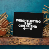 Gewichtheffen is mijn Vriendin - Funny Workout Fotoplaat (Zijkant)
