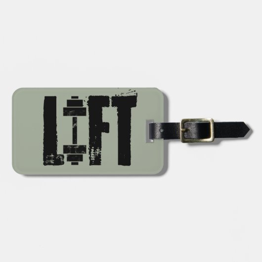 gewichtheffen LIFT Bagagelabel (Voorkant horizontaal)