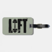 gewichtheffen LIFT Bagagelabel (Achterkant horizontaal)