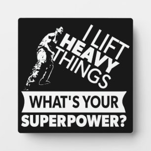 Gewichtheffen - Lift zware dingen - Super Power Fotoplaat