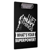 Gewichtheffen - Lift zware dingen - Super Power Klembord (Rechts)