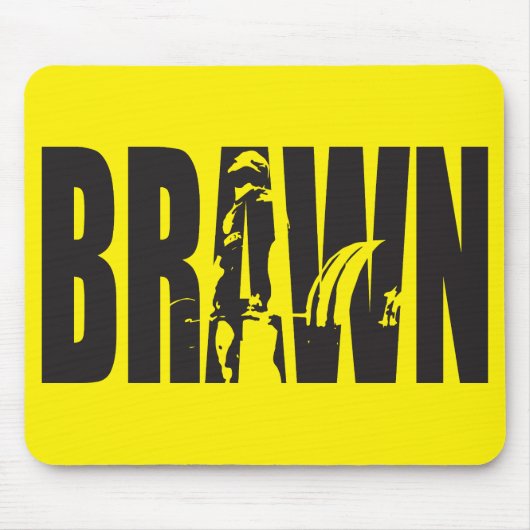 "Gewichtheffen" Motivatie - BRAWN Muismat (Voorkant)