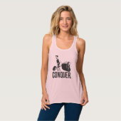"Gewichtheffen" Motivatie - CONQUER Tanktop (Volledige Voorkant)