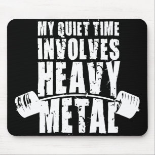 "Gewichtheffen" Motivatie - Heavy Metal Muismat