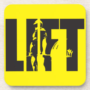 "Gewichtheffen" Motivatie - LIFT Onderzetter