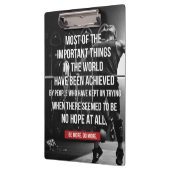 Gewichtheffen Motivatie woorden - Workout Klembord (Links)