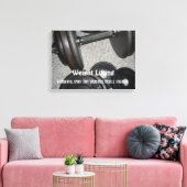 Gewichtheffen Motiverend Bericht Canvas Afdruk (Insitu (Woonkamer))