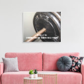 Gewichtheffen Motiverend Bericht Canvas Afdruk (Insitu (Woonkamer))