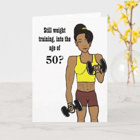 Gewichtheffen na kaart 50 (Gele Bloem)