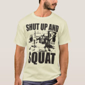 Gewichtheffen - Old School Squat T-shirt (Voorkant)