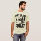 Gewichtheffen - Old School Squat T-shirt (Voorkant volledig)