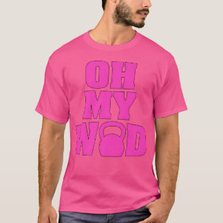 Gewichtheffen op mijn woord kettlebell workout gym t-shirt