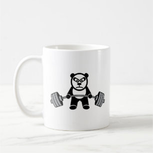 Gewichtheffen Panda Beer Anime Cartoon - Workout Koffiemok