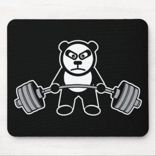 Gewichtheffen Panda Beer Anime Cartoon - Workout Muismat