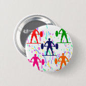 GEWICHTHEFFEN RONDE BUTTON 5,7 CM (Voorkant /achterkant)