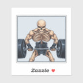 Gewichtheffen Skelet Sticker (Vel)