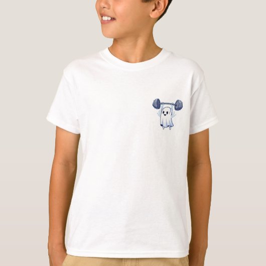 Gewichtheffen Spook Workout Kinderen T-shirt (Voorkant)