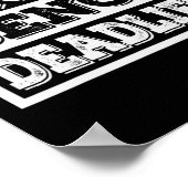 Gewichtheffen Squat Bench Deadlift Workout Gym Wei Poster (Hoek)