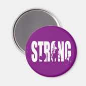 "Gewichtheffen" Vrouwen motivatie - STRONG Magneet (Voorkant / Achterkant)