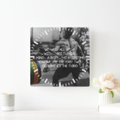 "Gewichtheffen" Workout Motivatie Vierkante Klok (Huis)