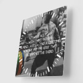 "Gewichtheffen" Workout Motivatie Vierkante Klok (Hoek)