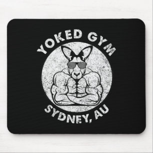 Gewichtheffen Yoked Gym Sydney Flex Muscle Kangoer Muismat