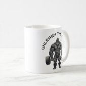 Gewichtheffende Gorilla Koffiemok (Voorkant rechts)