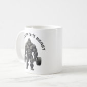 Gewichtheffende Gorilla Koffiemok (Voorkant links)