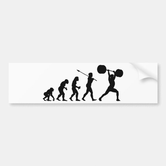 Gewichtheffer Bumpersticker (Voorkant)