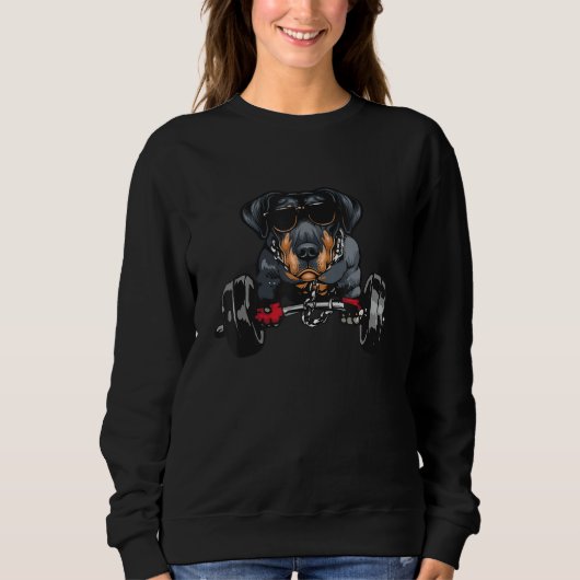 Gewichtheffer Doberman - Gewichtheffen Hond L Trui (Voorkant)