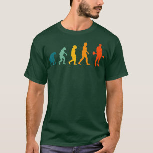Gewichtheffer Evolutie Retro Gewichtheffen T-shirt