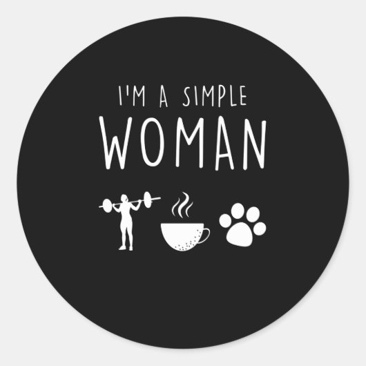 Gewichtheffer Gezegde Ronde Sticker (Voorkant)