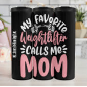 Gewichtheffer noemt me mama Graphic Thermosbeker