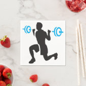 Gewichtheffer Papieren servetten (Insitu)