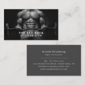 Gewichtheffer, Personal Trainer, Gym Instructor Visitekaartje (Voorkant / Achterkant)