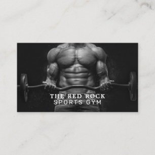 Gewichtheffer, Personal Trainer, Gym Instructor Visitekaartje