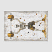 Gewichtheffer Skeleton Pumping Iron AJ8 Decoupage Tissuepapier (Voorkant)