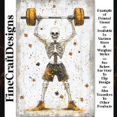 Gewichtheffer Skeleton Pumping Iron AJ8 Decoupage Tissuepapier
