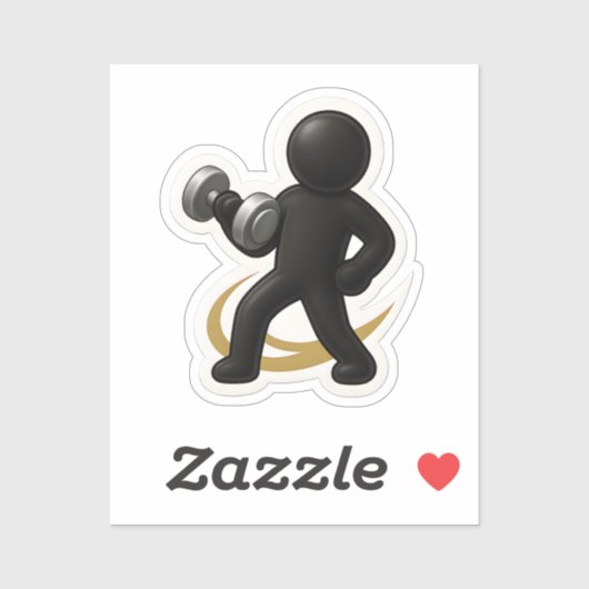 Gewichtheffer Sticker – Gym & Fitness (Vel)
