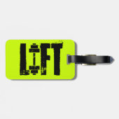 gewichthorend LIFT Electric Yellow Easy to Spot Bagagelabel (Achterkant horizontaal)
