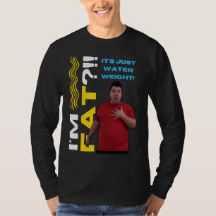 Gewichts Dieet Water Vet Nikocado Avocado Meme Sne T-shirt