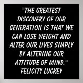 Gewichtsafstand 1 poster (Voorkant)