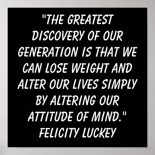 Gewichtsafstand 1 poster (Voorkant)