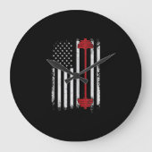 Gewichtsafvlakkige draagtas, Gym Lover Grote Klok (Voorkant)