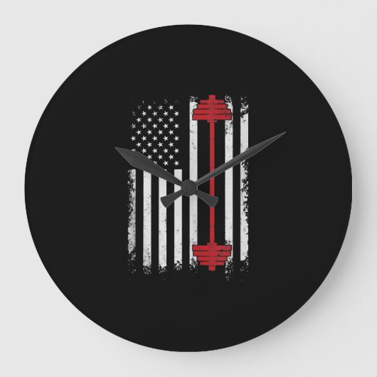 Gewichtsafvlakkige draagtas, Gym Lover Grote Klok (Voorkant)